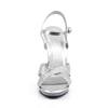 Fabulicious - FLAIR419G Sandale à bride à la cheville - Couleur argent Product image